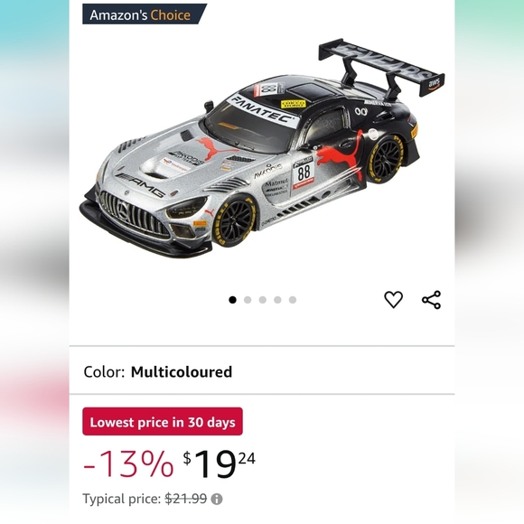 Hot Wheels Real Riders Mercedes-AMG GT3 Die Cast Car 1:43 Scale HMD44 - Picture 7 of 7